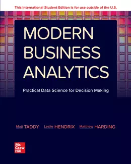 Modern Business Analytics: Practical Data Science for Decision Making